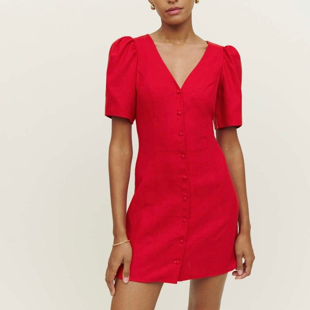 Reformation Joelle Linen Dress